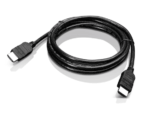 Câble HDMI 2 mètres noir enroulé – connecteurs mâle vers mâle, idéal pour écran 4K, vidéoprojecteur ou double moniteur