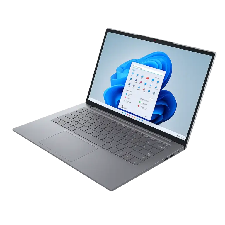 Découvrez le Lenovo ThinkBook 14 G8 sous tous les angles – performance, design élégant et Windows 11 prêt à l'emploi.