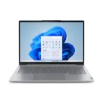 Vue frontale du Lenovo ThinkBook 14 G8 : un PC portable pro avec clavier confortable et écran Full HD.