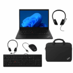 Lenovo ThinkPad E14 Gen 6 avec accessoires filaires et sacoche – pack professionnel conçu pour les besoins des petites entreprises.