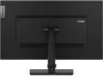 Vue arrière du Lenovo T27q-20 montrant les ports USB, HDMI et DisplayPort pour une connectivité complète au poste de travail.