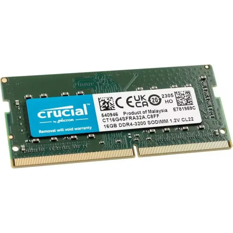 Barrette mémoire Crucial 16GB DDR4 3200 MHz SO-DIMM