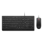 Combo clavier et souris filaire avec design épuré – idéal pour les environnements de bureau professionnels