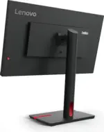Vue arrière du Lenovo ThinkVision T24i-30 – design sobre avec logo