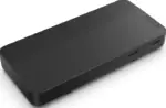 Station d’accueil Lenovo USB-C – design compact noir pour ordinateurs portables professionnels