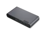 Vue latérale de la station d’accueil USB-C – connectique professionnelle compacte