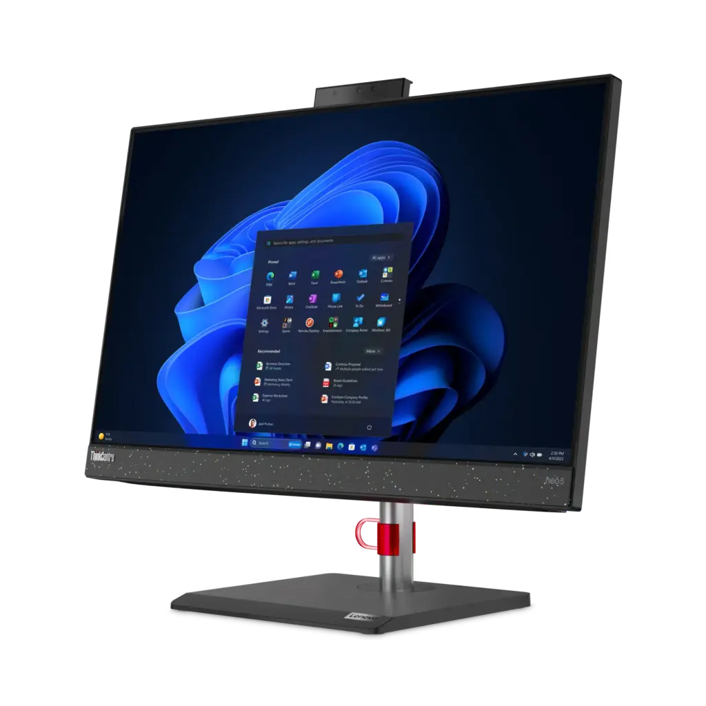 Lenovo ThinkCentre neo 50a Gen 4 incliné vers la gauche