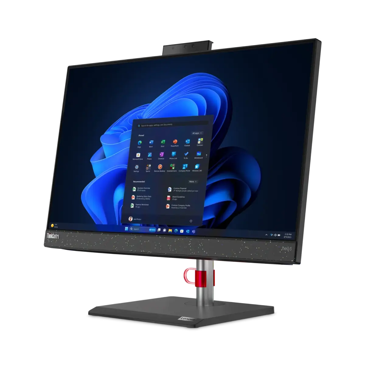 Ordinateur tout-en-un Lenovo ThinkCentre neo 50a Gen 4 vu de face