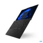Ordinateur portable Lenovo ThinkPad X1 Carbon Gen 13 ouvert, vue en perspective gauche