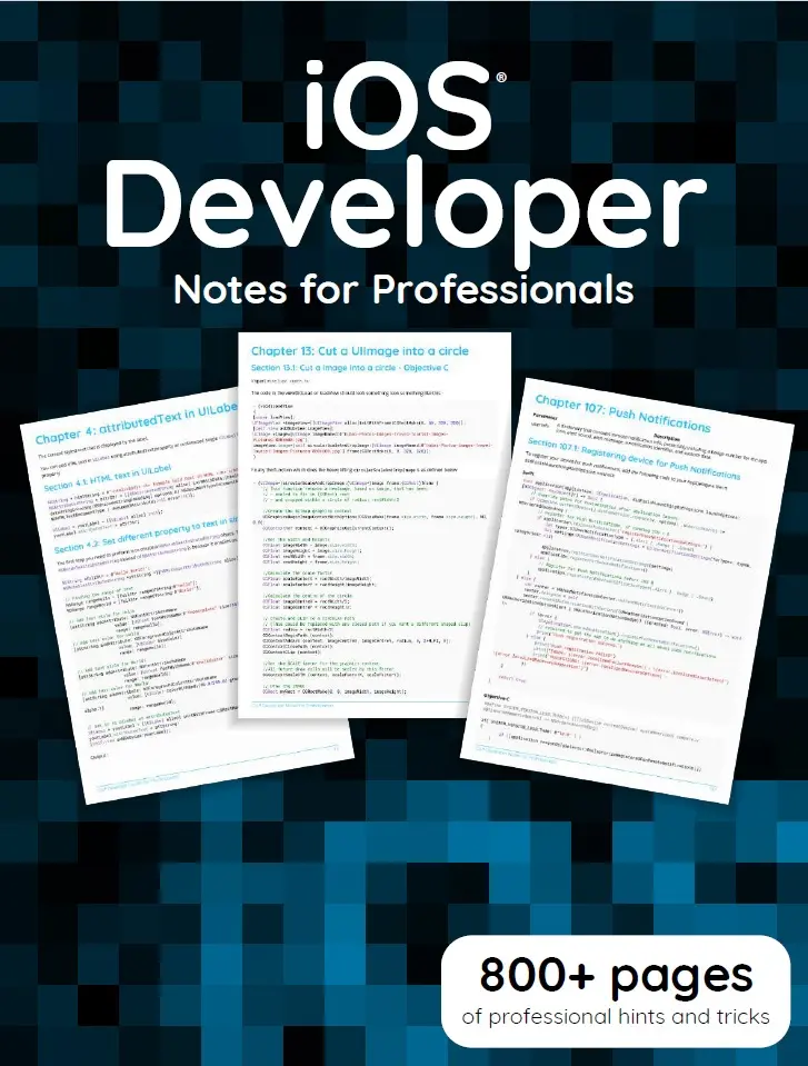 iOSNotesForProfessionals